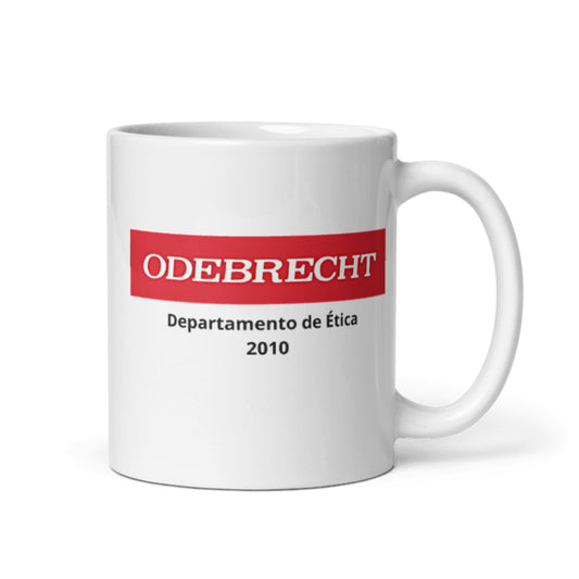 "Departamento de Ética Odebrecht" Taza blanca