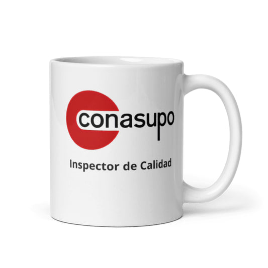 "Inspector de calidad CONASUPO" Taza blanca